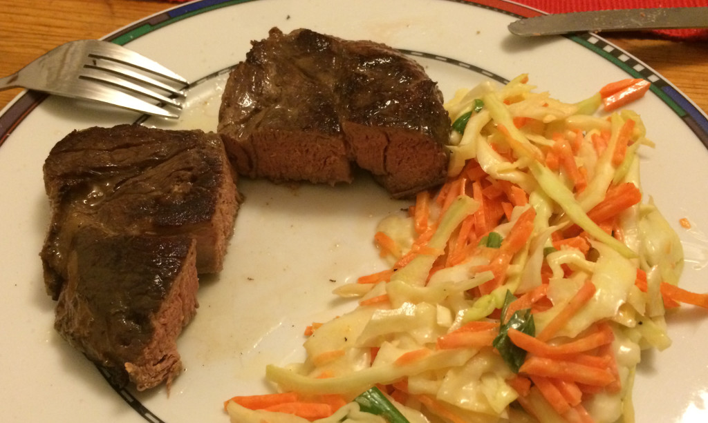 cutted steak